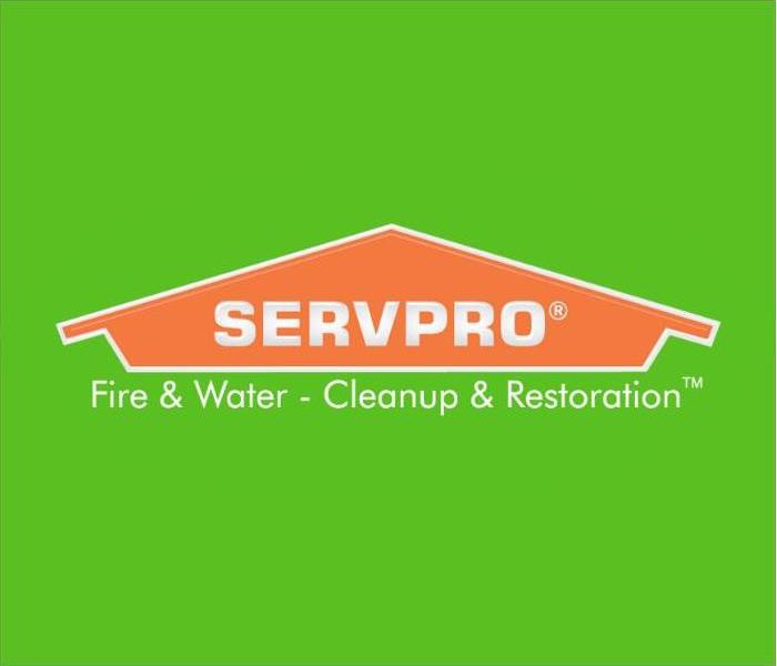 SERVPRO logo on neon green background