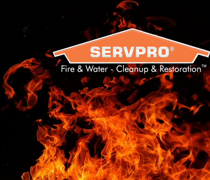 SERVPRO logo with flames underneath